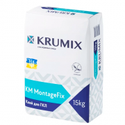 Клей монтажний для гіпсокартону KRUMIX KM MontageFix 15 кг