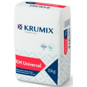 Штукатурка гіпсова KRUMIX KM Universal інтер'єрна ручне нанесення 15 кг