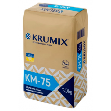 Штукатурка гіпсова KRUMIX KM-75 інтер'єрна машинне нанесення 30 кг