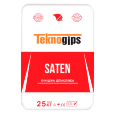 Шпаклівка гіпсова Teknogips SATEN фінішна 25 кг